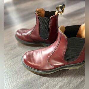 Red/Maroon Doc Martens Size 6 in women’s and 4 in men’s